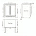 KingsBottle beer and Wine Fridge Combo Dimensions Schematic