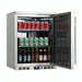 KingsBottle 123 Litre Heating Glass Door Under Bench Beverage Fridge KB55MRHH Open Door