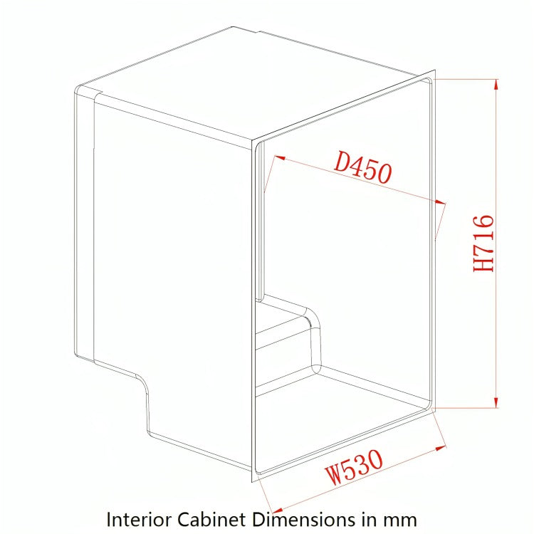 KingsBottle KB50WX Internal Dimensions