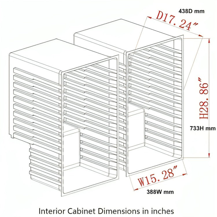 KingsBottle KB28LRX Interior Schematic