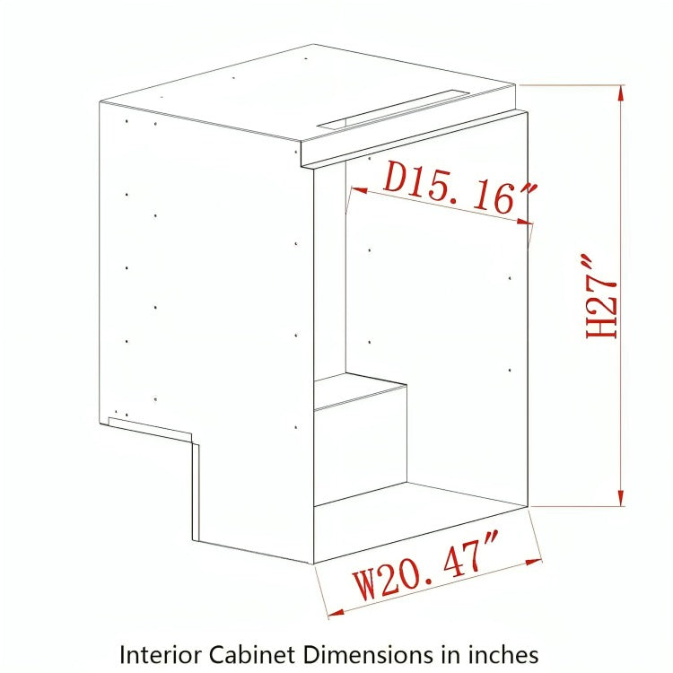 KingsBottle KBU55ASDLHH Interior Dimensions